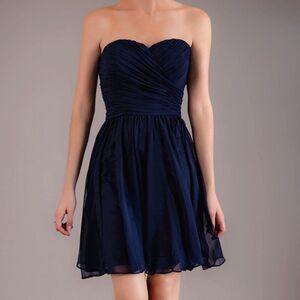 Kennedy Blue Short Strapless Navy Blue Cocktail Dress